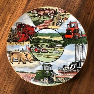 Vintage farm/agriculture 10 inch decorative collector plate